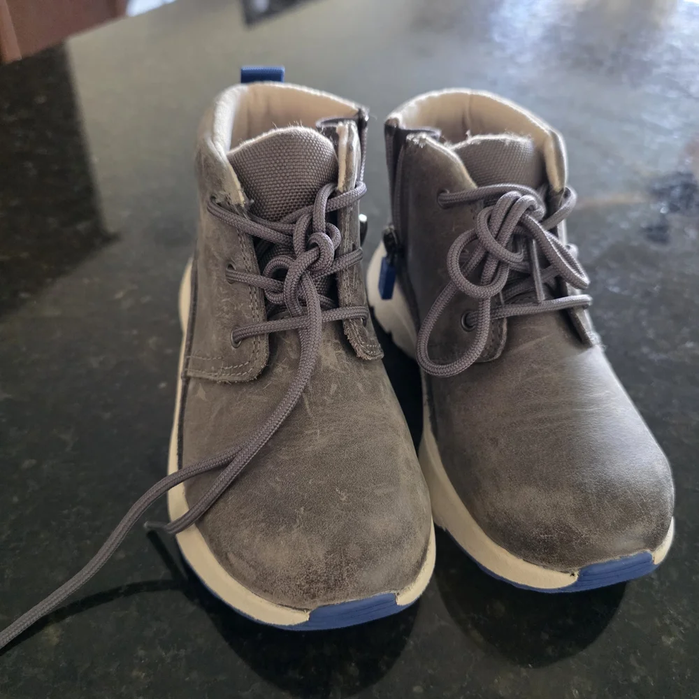 UGG Kids Charcoal and Blue Boots